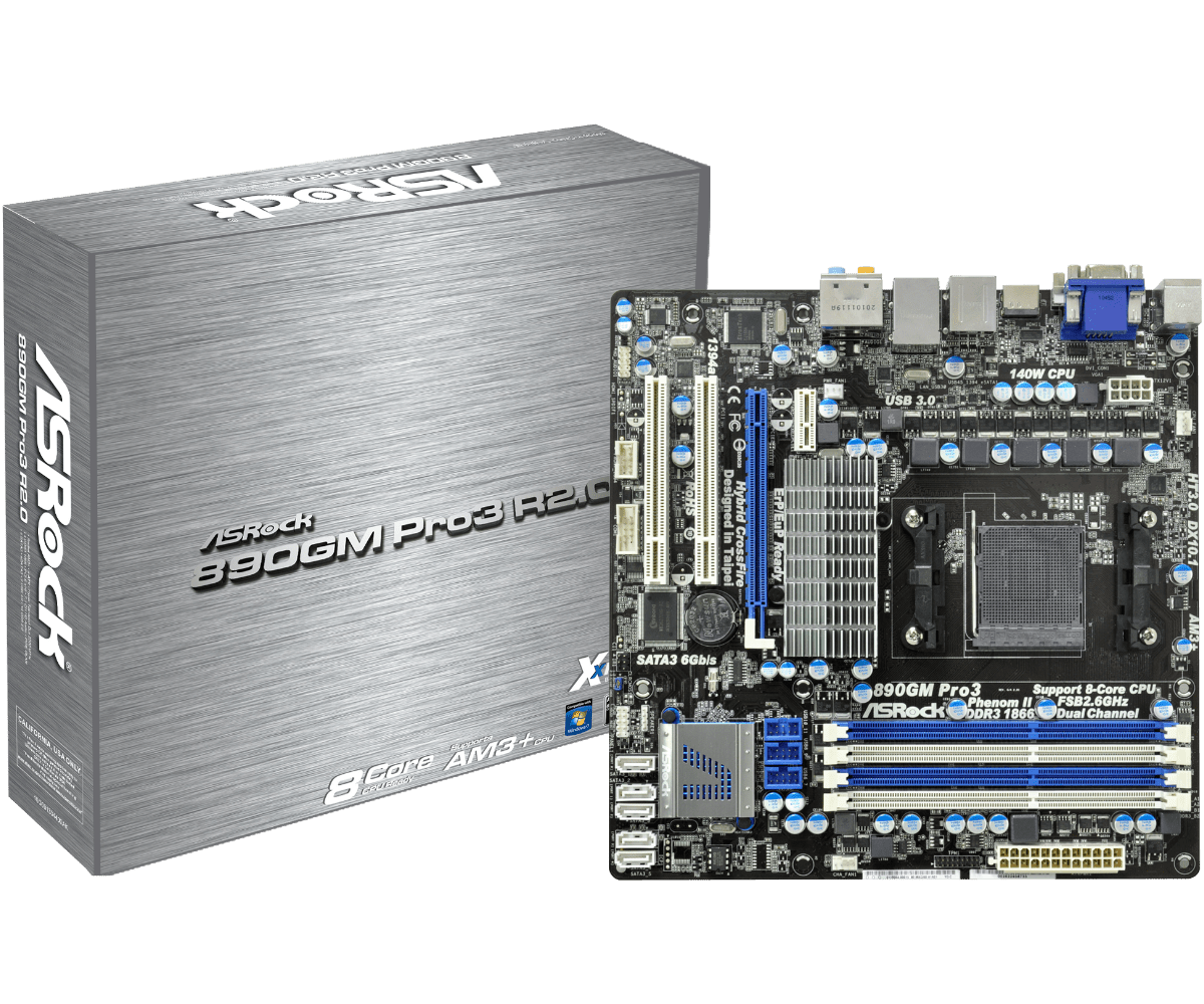 Asrock 890gm pro3 не стартует